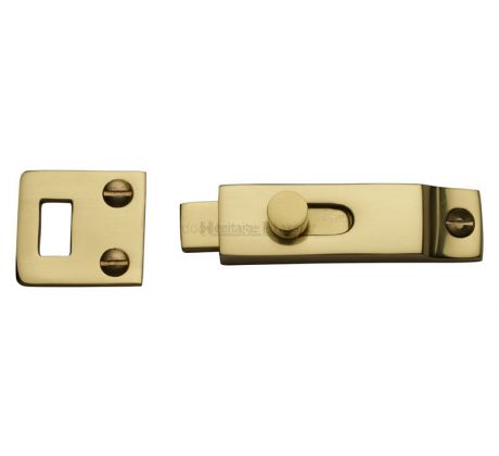 Heritage C1686 Polished Brass Slide Bolt 66x19mm – Door Furniture