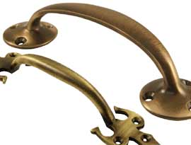 Antique Coated Brass Pull Handles & Door Handles