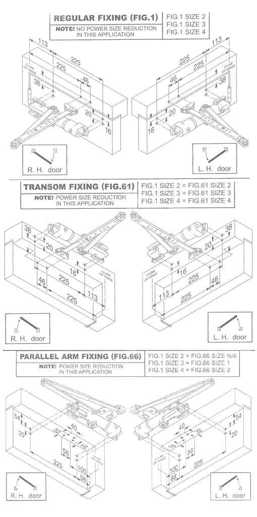 Briton 2004 E/SES Door Closer Size 4
