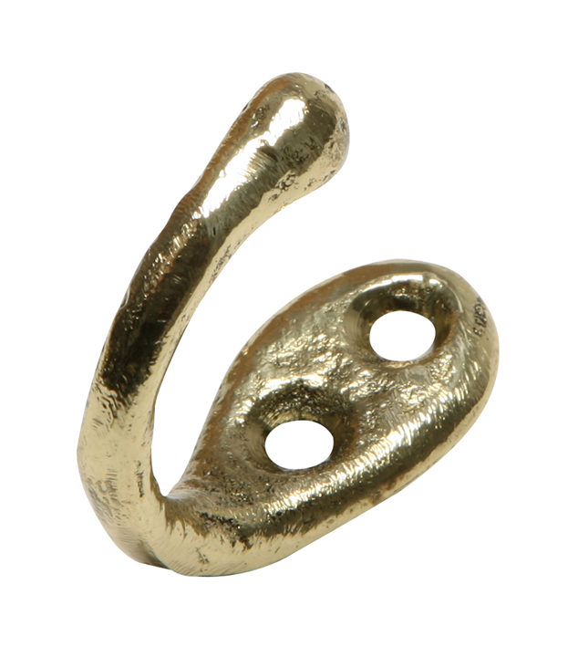 Antique Cast Brass Range Coat Hook 1173 Mulium