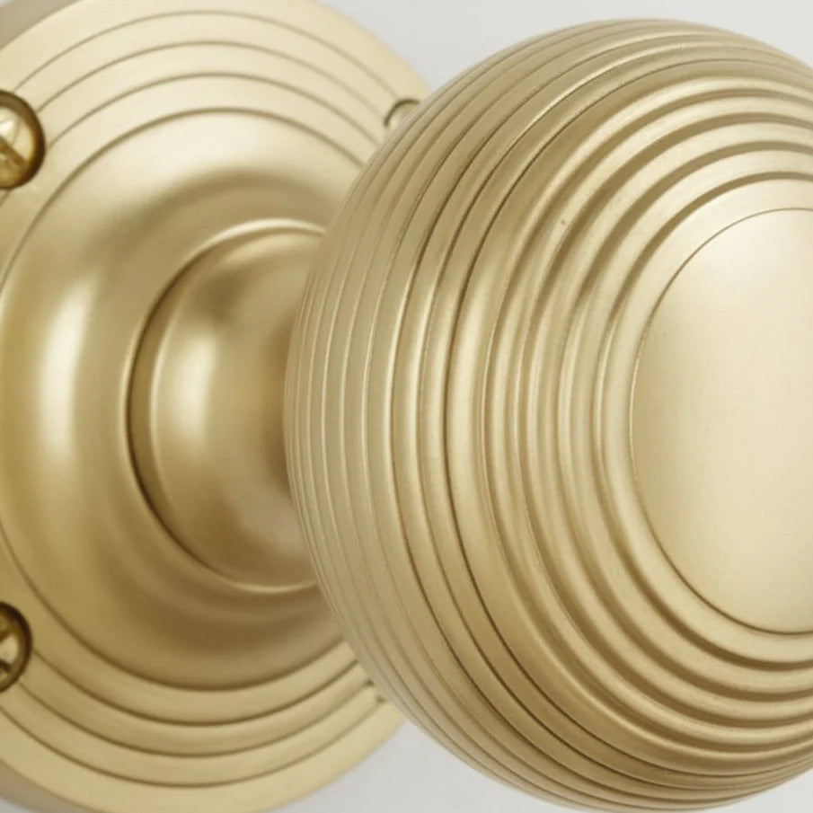 Satin Brass Door Furniture