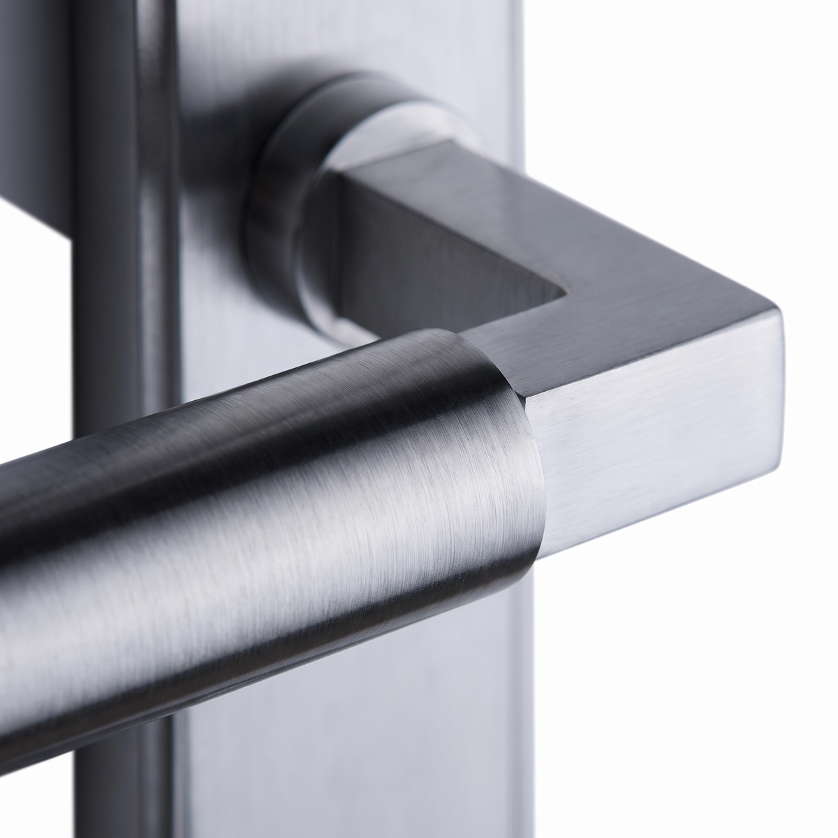 Satin Chrome Bauhaus Multipoint Door Handles Right Hand