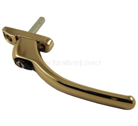 Connoiseur PVCU Locking Window Handle Hardex Gold