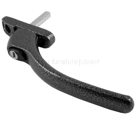 Connoiseur PVCU Locking Window Handle Antique Black