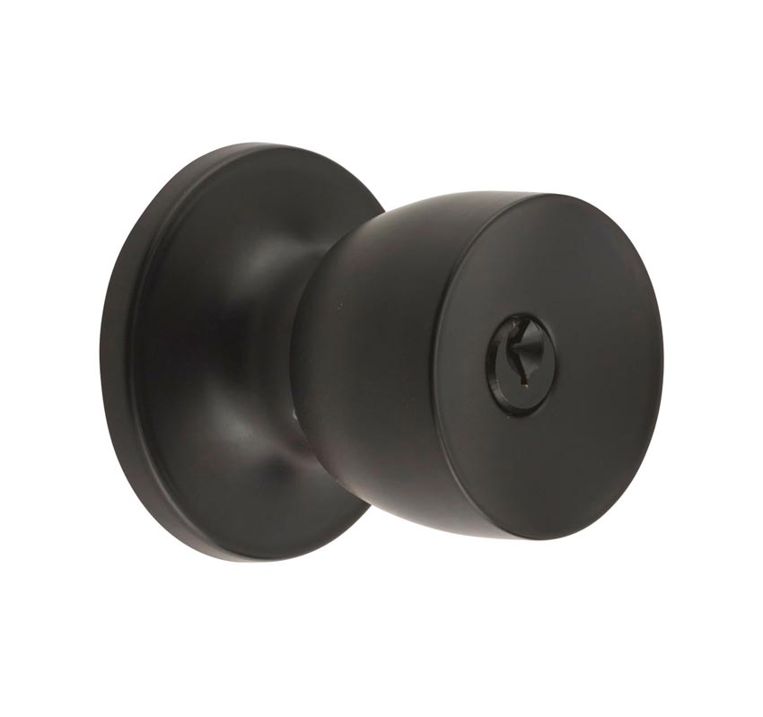Era Matte Black Entrance Door Knobset 166-MB-1