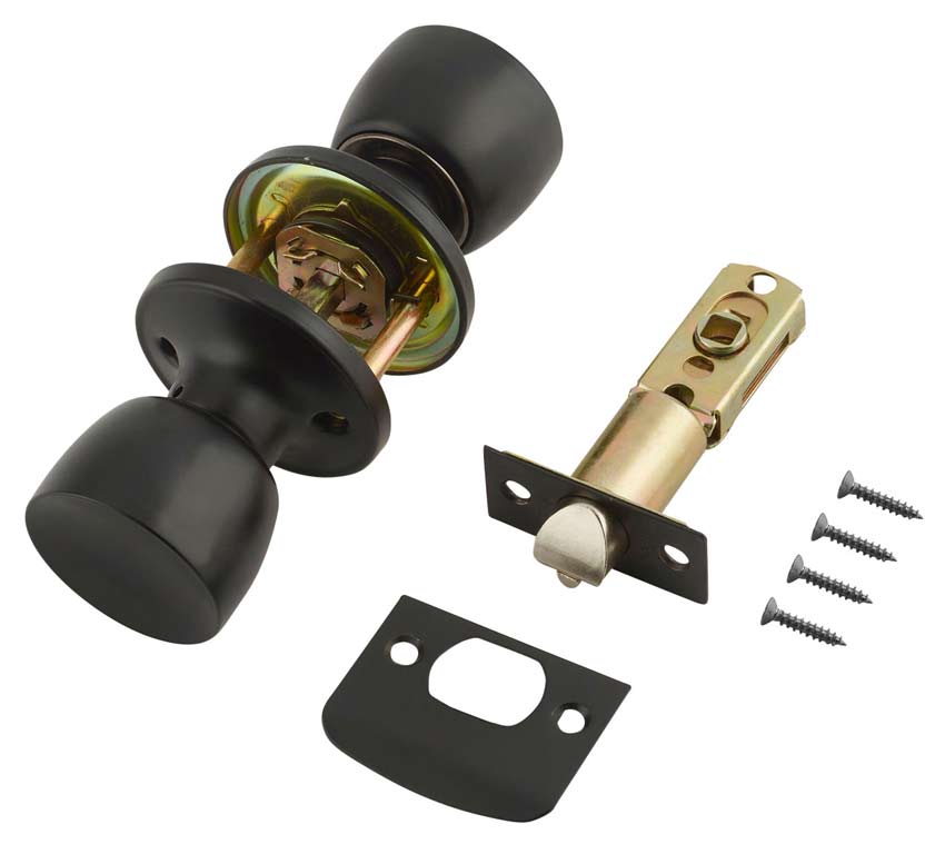 Era Matte Black Passage Door Knobset 170-MB-1