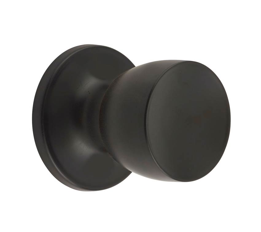 Era Matte Black Knobset Style Dummy Door Knob