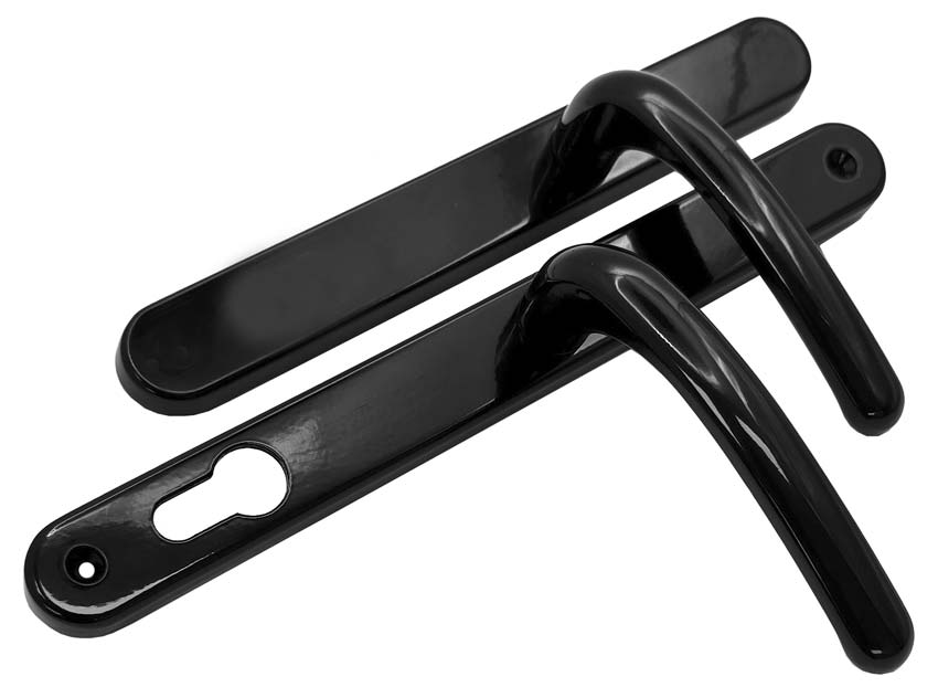 Fab and Fix Balmoral Smooth Black Dummy Door Handles