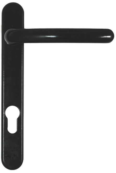 Fab and Fix Windsor Smooth Black Door Handles 92mm Centres