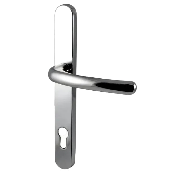 Fab and Fix Balmoral Hardex Chrome uPVC Door Handles 92mm Centres