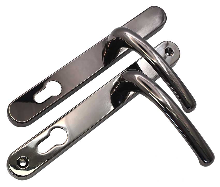 Fab and Fix Balmoral Hardex Bronze uPVC Door Handles 92mm Centres