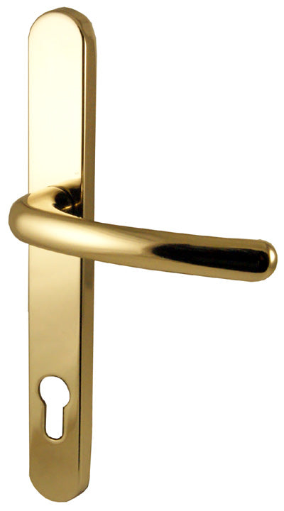 Fab and Fix Balmoral Hardex Gold uPVC Door Handles 92mm Centres