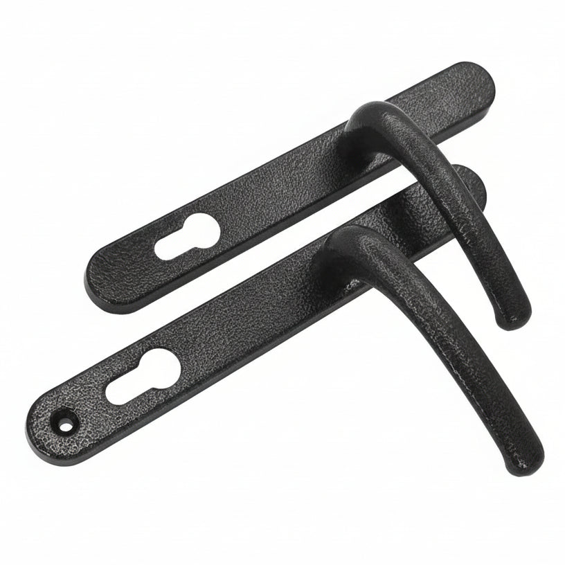 Fab and Fix Balmoral Antique Black uPVC Door Handles 92mm Centres