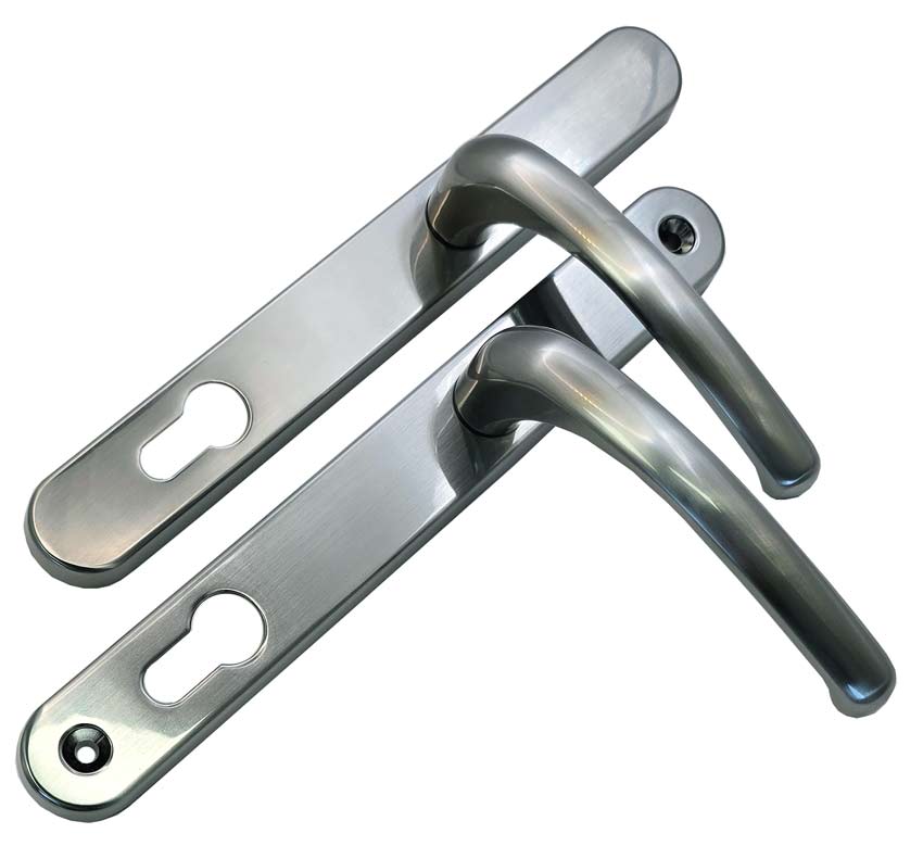 Fab and Fix Balmoral Hardex Graphite uPVC Door Handles 92mm Centres