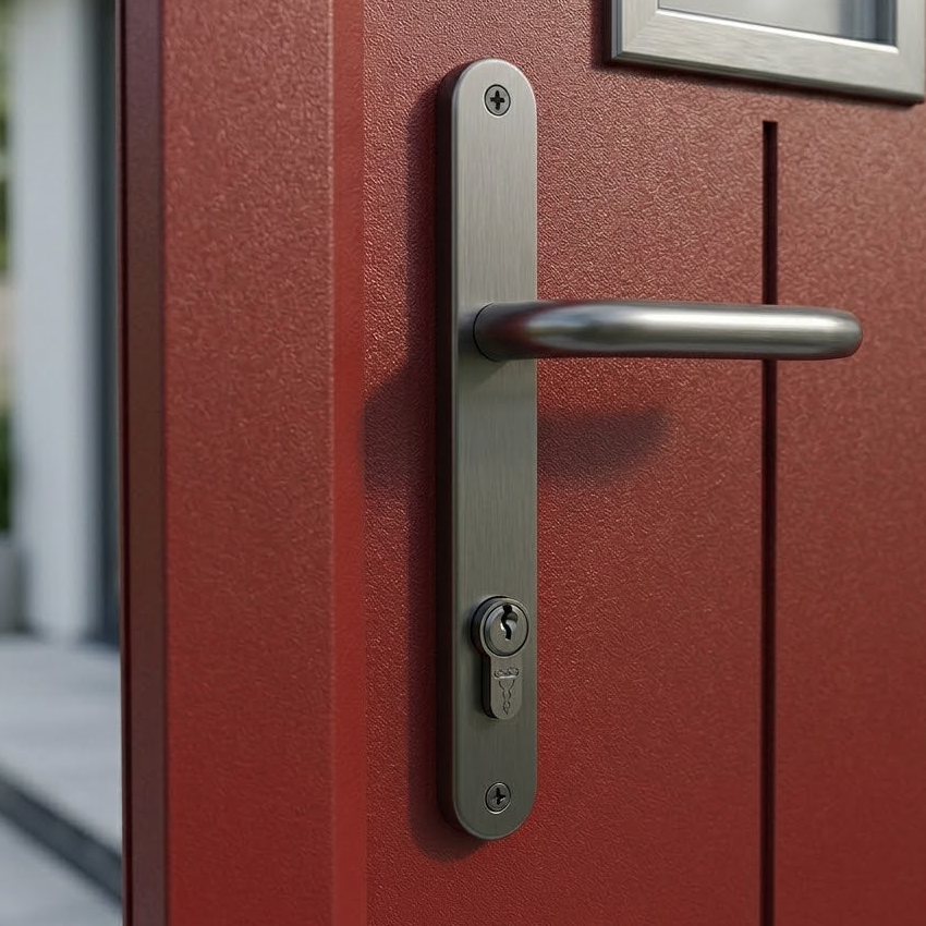 Fab and Fix Balmoral Hardex Graphite uPVC Door Handles 92mm Centres