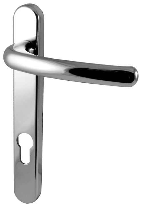 Fab and Fix Windsor Hardex Chrome uPVC Door Handles 92mm Centres