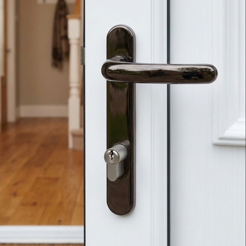 Fab and Fix Windsor Hardex Bronze uPVC Door Handles 92mm Centres