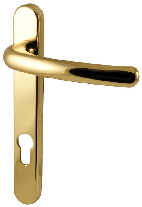 Fab and Fix Windsor Hardex Gold Door Handles 92mm Centres