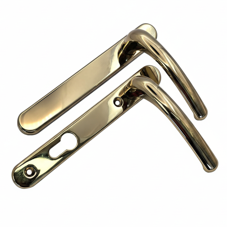 Fab and Fix Windsor Hardex Gold uPVC Dummy Door Handles