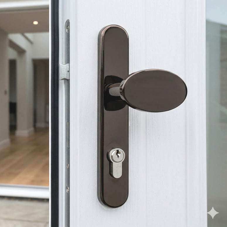 Fab and Fix Hardex Bronze Kensington Lever Pad uPVC Door Handles