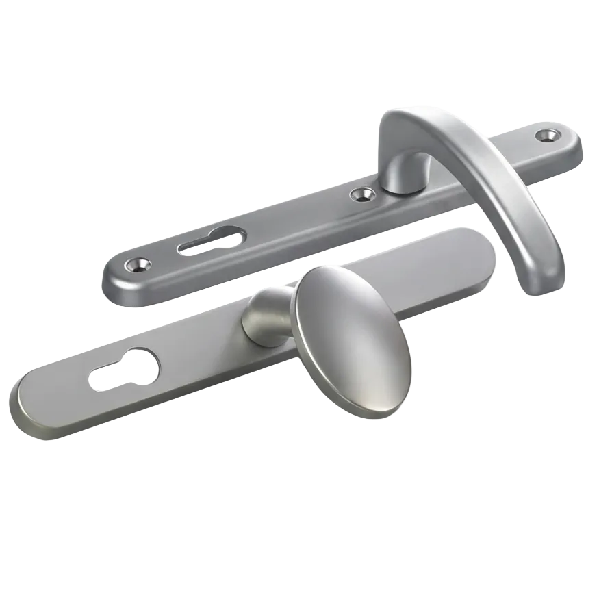 Fab and Fix Hardex Graphite Kensington Lever Pad uPVC Door Handles