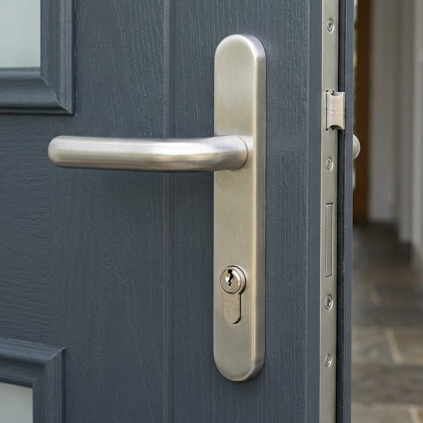 Fab and Fix 316 Stainless Steel uPVC Door Handles 92mm Centres
