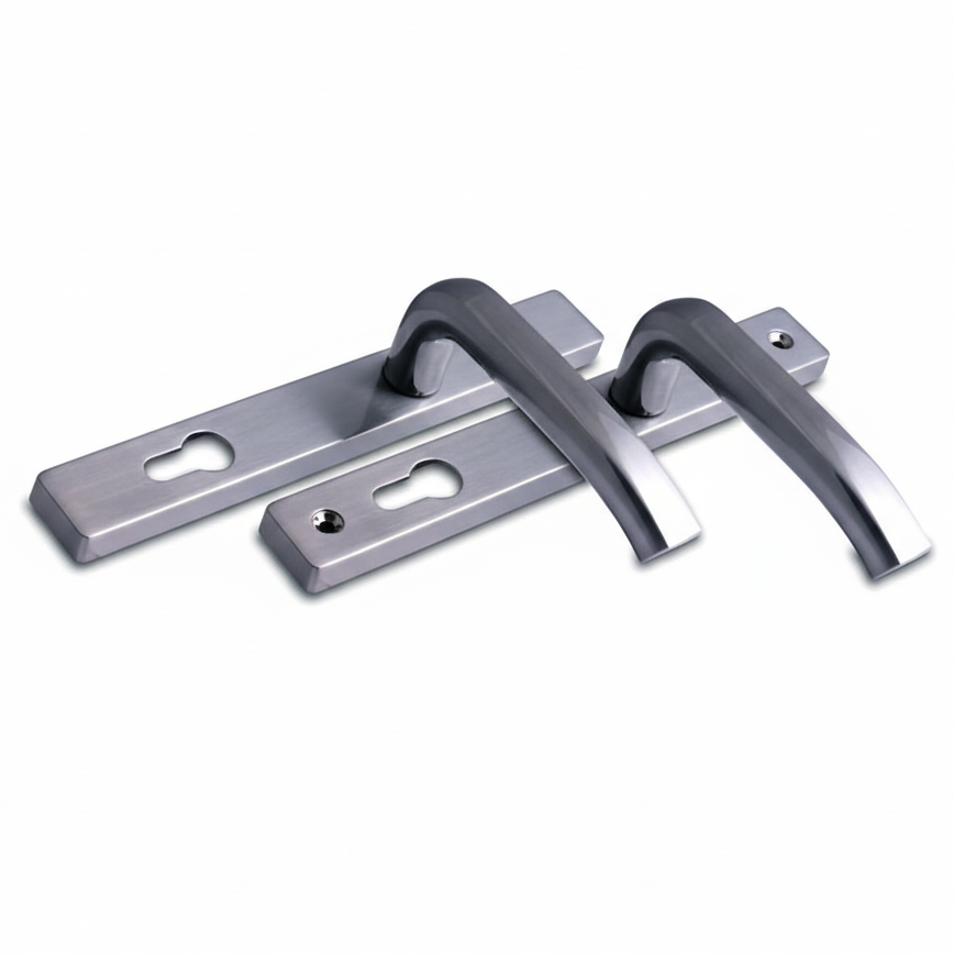 Fab and Fix Hardex Graphite Architectural uPVC Door Handles 92mm Centres