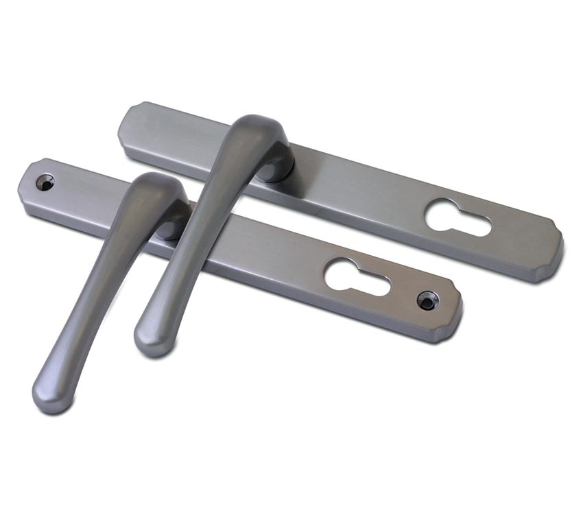 Fab and Fix Heritage Hardex Graphite uPVC Door Handles 92mm Centres