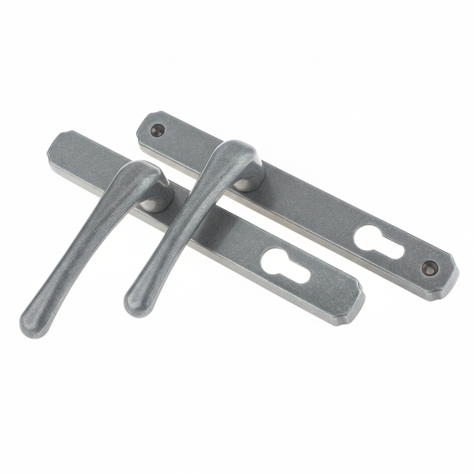 Fab and Fix Heritage Hardex Pewter uPVC Door Handles 92mm Centres