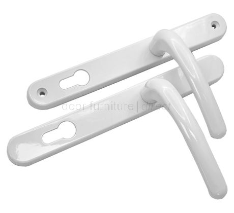 white uPVC replacement door handles