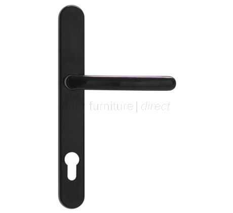 Fab and Fix Balmoral Smooth Black Door Handles 92mm Centres