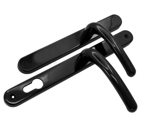 Fab and Fix Balmoral Smooth Black Dummy Door Handles