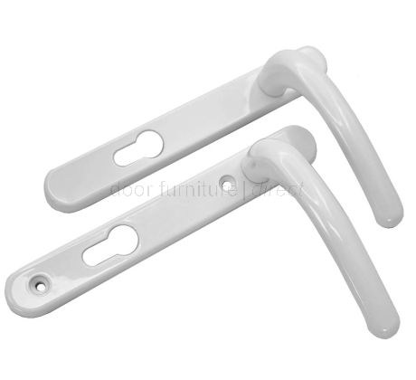 Fab and Fix Windsor White Door Handles 92mm Centres