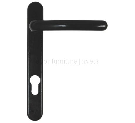 Fab and Fix Windsor Smooth Black Door Handles 92mm Centres