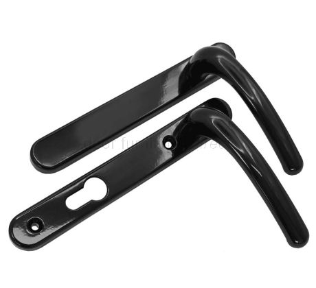 Fab and Fix Windsor Smooth Black Dummy Door Handles