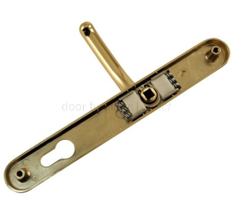 Fab and Fix Balmoral Hardex Gold (Brass) uPVC Door Handles 92mm Centres