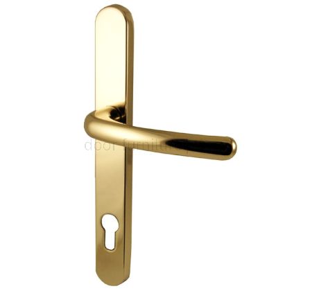 Fab and Fix Balmoral Hardex Gold Door Handles 92mm Centres