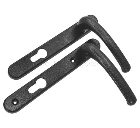 Fab and Fix Windsor Antique Black Door Handles 92mm Centres
