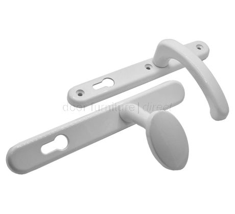 Fab and Fix White Kensington Lever Pad Handles