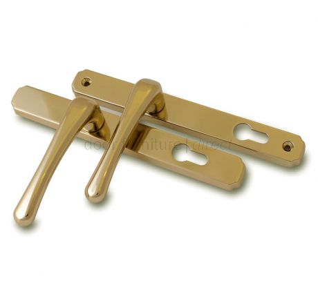 Fab and Fix Heritage Hardex Gold Door Handles 92mm Centres