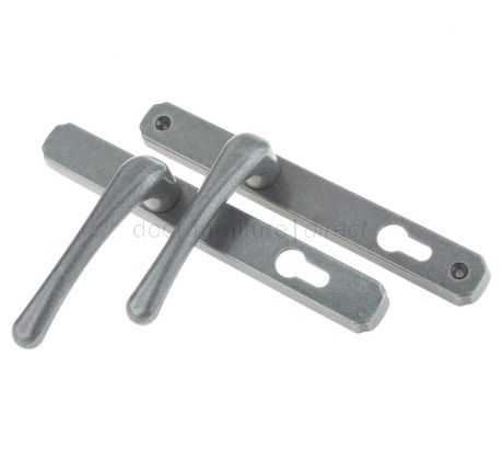 Fab and Fix Heritage Hardex Pewter Door Handles 92mm Centres