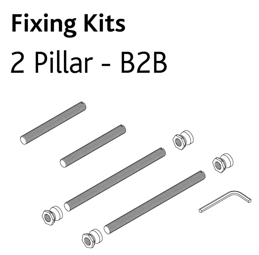 316 Stainless Steel Offset Back to Back Bar Handles 1200mm