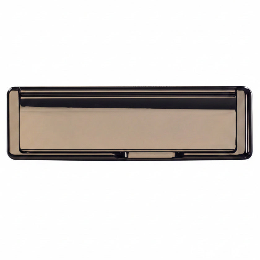 Fab and Fix Nu Mail Telescopic uPVC Letter plate 310x76mm Hardex Bronze