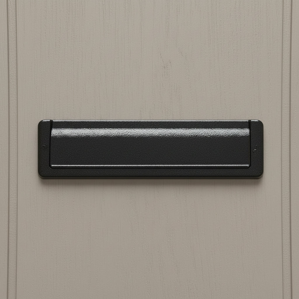 Fab and Fix Nu Mail Telescopic uPVC Letter plate 310x76mm Antique Black