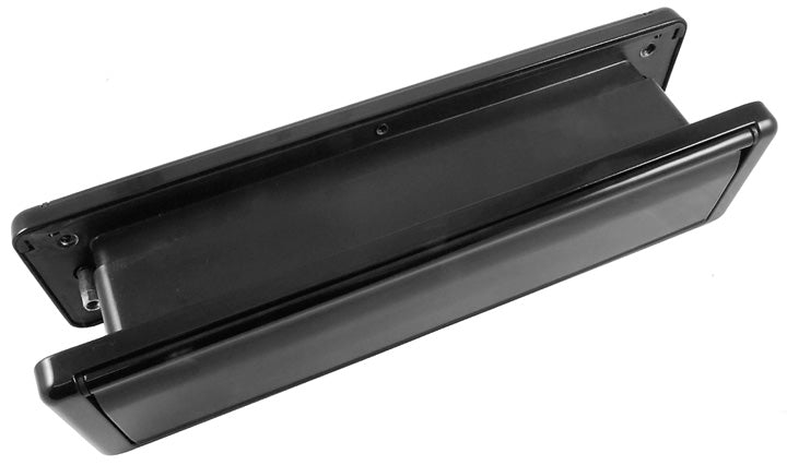 Fab and Fix Nu Mail Telescopic Letterplate 310x76mm Smooth Black