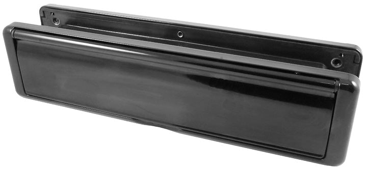 Fab and Fix Nu Mail Telescopic Letterplate 310x76mm Smooth Black