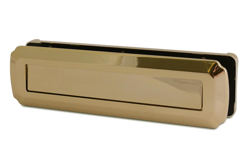 Fab and Fix Heritage Telescopic uPVC Letter plate 315mm Hardex Gold