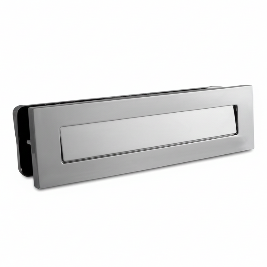 Fab and Fix Architectural Telescopic uPVC Letter plate Hardex Chrome