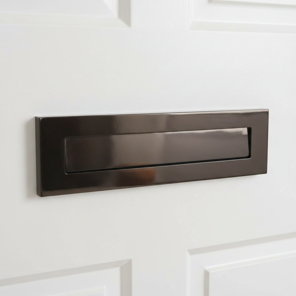 Fab and Fix Architectural Telescopic uPVC Letter plate Hardex Bronze