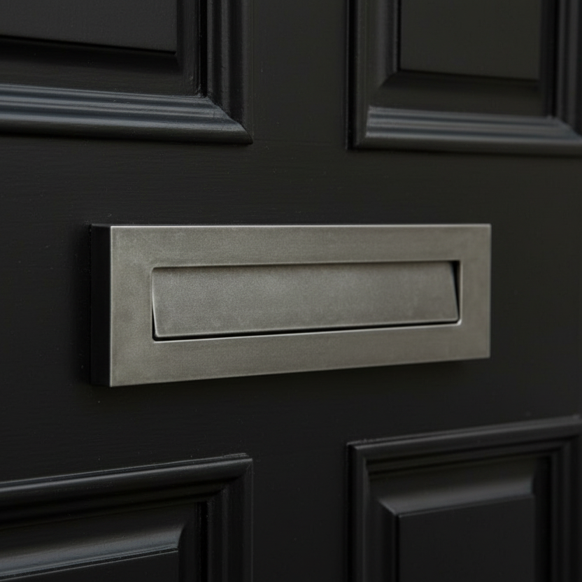 Fab and Fix Architectural Telescopic Letterplate Hardex Pewter